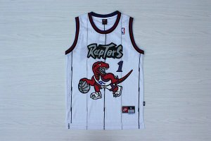 Maillot De Basket Toronto Raptors Tracy McGrady 1 Eyed Tennis Fans Blanc